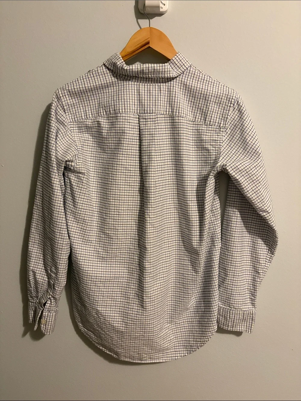 Polo by Ralph Lauren White Shirt with Navy Grid